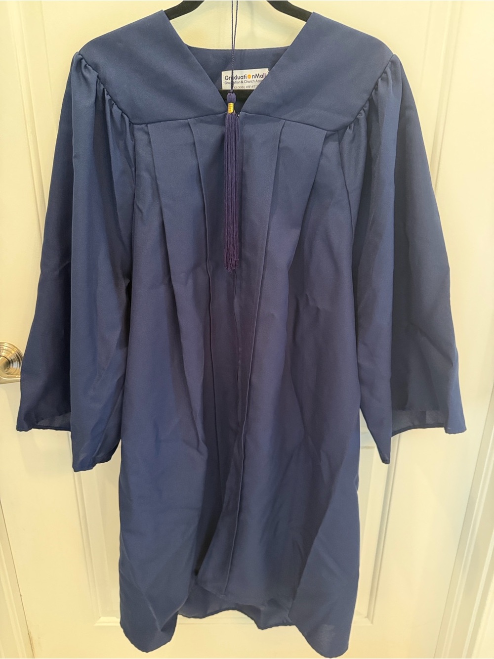 Navy Graduation Gown with Tassel